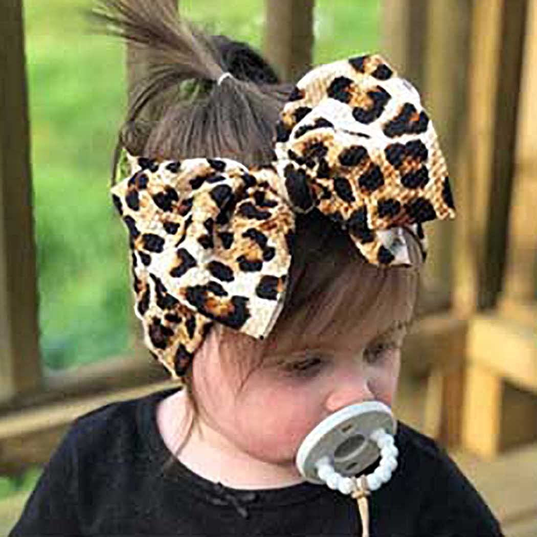 Ybshin Baby Girl Nylon Headbands Yellow Bow Knot Headband Floral Elastic Turban Nowborn Headwraps Infants Girl Headscarfs Toddle