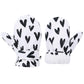 Lined Fleece Toddler Mittens Kids Winter Warm Gloves Child Ski Gloves Waterproof Snow Baby Mitten For Boys Girls White Love L