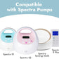 [12-Count] Papablic Pump Parts Compatible With Spectra S1, S2 And 9 Plus, Incl 8-Count Duckbill Valves For Spectra And Medela Pu