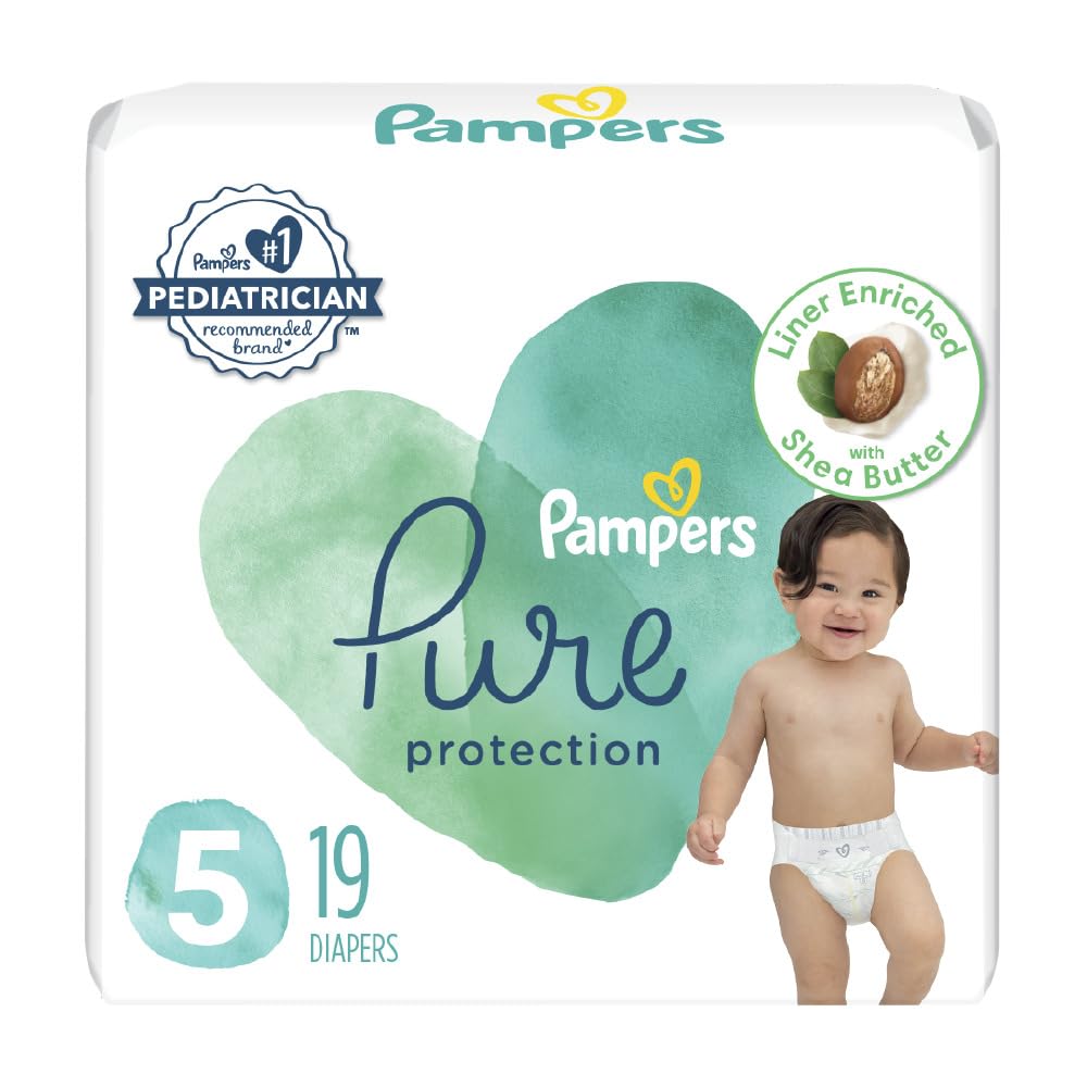 Pampers Pure Protection Diaper Size 5 19 Ct Old