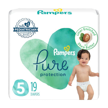 Pampers Pure Protection Diaper Size 5 19 Ct Old