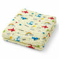 Hi mom Kids World Baby Muslin Cotton Towel, Sky and Rainbow Print, Soft Multicolour Wrap for Infants