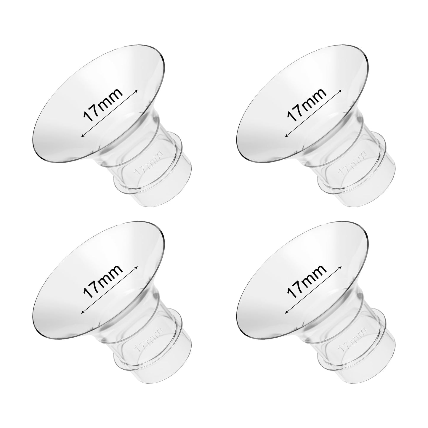 Gotocut Flange Inserts 17Mm 4Pcs Compatible With Elvie Medela Willow Go Bellababy Spectra 24Mm Flange/Shields Wearable Breast Pu