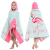 Bavilk Kids Hooded Bath Beach Towel Girls Boys Swim Pool Cover Up Super Absorbent Cute Cartoon Animal Full Vitality (Crown Flami