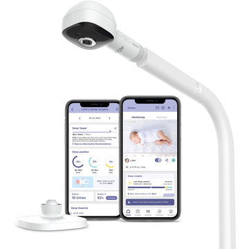 Hubble Connected Skyvision Ai-Enhanced Smart Camera Baby Monitor With Secure Connection, Crib Mount, Remote Pan Tilt Zoom, 2-Way
