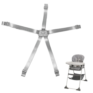 High Chair Straps Replacement Compatible With Graco, Universal 5 Point High Chair Harness Straps Adjustable Sturdy Safety Strap
