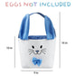 Fanunny Easter Bunny Baskets For Kids Empty Egg Hunt Bags, Rabbit Buckets With Handle For Carrying Candy Cute Stuffed Easter Fes