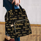 Artsadd Custom Name Diaper Bag With Thermal Pockets, Yellow Monogram Travel Shoulder Bag Customized Baby Backpack With Name Caus