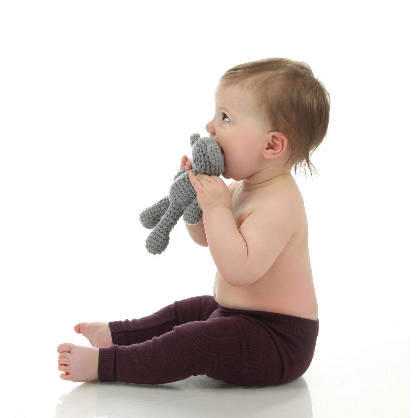 Silky Toes Baby Leggings, Toddler Seamless Soft Cotton Knit Pants For Girls And Boys (18-24 Months, Heather Grey)