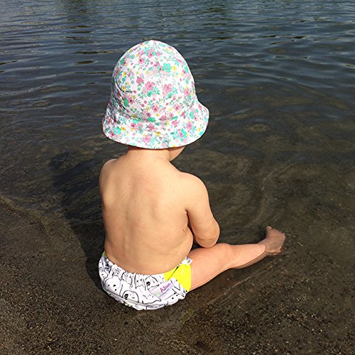 Hybrid Cloth Diaper - Reusable Training Pants, Swim Diaper, Special Needs Briefs, Fits From Baby Up To 10 Years (Size 3, Cloud)