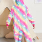 Riverchan Kids Unicorn Onesie Animal Pajamas Halloween Cosplay Costume Sleepwear Gift For Girls And Boys (5T, Rainbow Love)