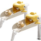 Faucet Extender For Toddlers, 2 Pack Universal Sink Extension With Water Wheel To Kids Fun Hand Washing (Yellow Shark)