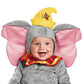 Disguise Unisex Baby Dumbo Infant Costume, Gray, 12-18 Months Us