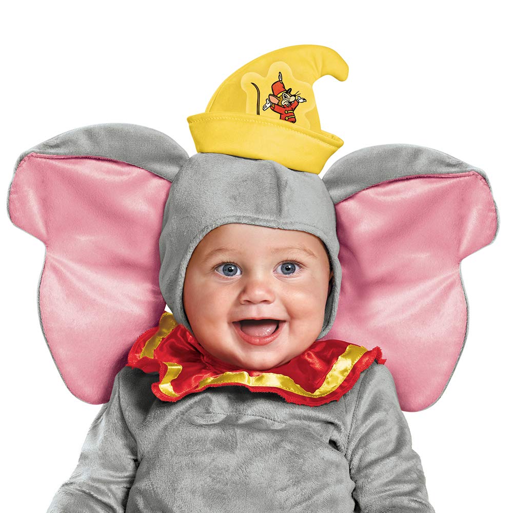 Disguise Unisex Baby Dumbo Infant Costume, Gray, 12-18 Months Us