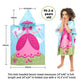 Florica Hooded Bath Towels For Girls Kids Toddlers Children 2 To 6 Years Old Cotton Ultra Soft Absorbent Poncho Beach Towel For
