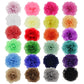 Insowni 24Pcs Alligator Hair Clips 3' Chiffon Flower Barrettes Hair Bow Accessories For Toddlers Baby Girl Kids