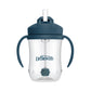 Dr. Browns Milestones Babys First Straw Cup, Training Cup With Weighted Straw, Dark Blue, 6M+