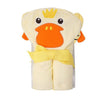 CuteOn Baby 100% Cotton Bath Towel Soft Hooded Towel for Newborn Toddlers and Children  Yellow Duck 28.7 x 35.43