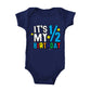 Haase Unlimited It 'S My 1/2 Birthday - Half 6 Months Old Bodysuit (Navy Blue, 6 Months)