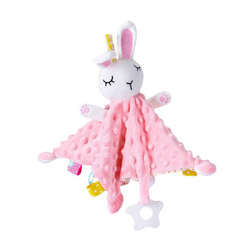 Club Bollywood Baby Security Blanket with Tags Lovey Toy for Girls Newborn Toddlers Pink Rabbit|Baby | Toys for Baby |Plush Baby