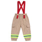 Toddler Firefighter Costume Boy: Baby Fireman Costume For Kids Halloween Costumes Cosplay Firefighter Outfit Pants Suspenders Fi