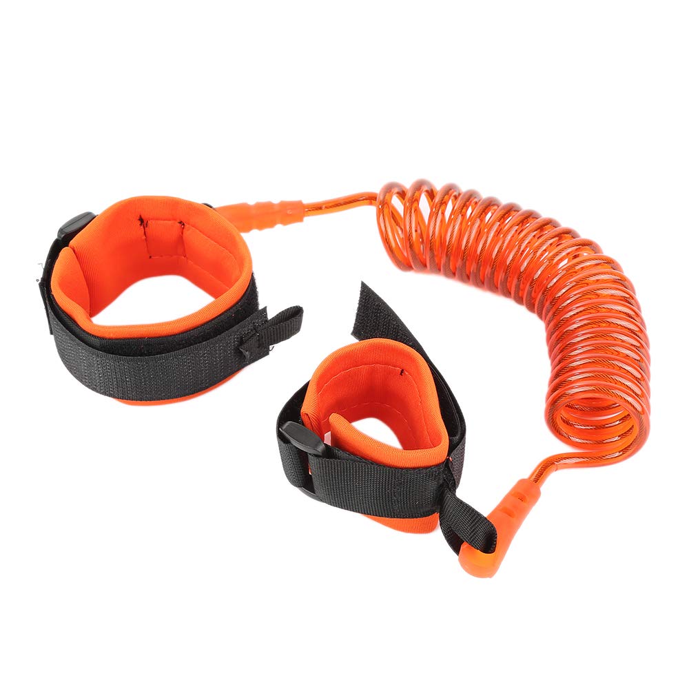 Syga 2 Meter Anti Lost Safety Wrist Bracelet For Baby Child,With Extra Long Harness Strap Walking Hand Belt(Orange)
