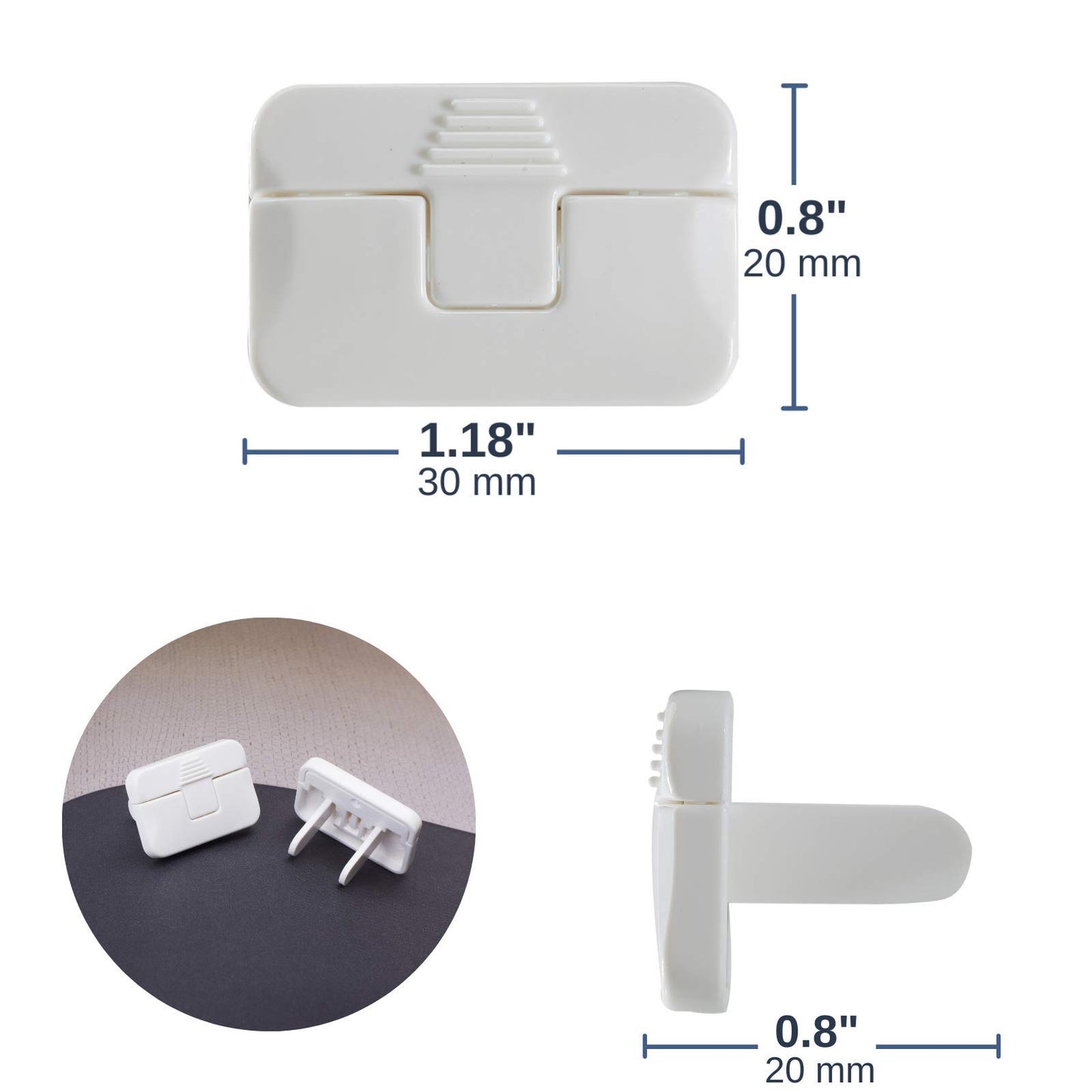 Bates- Outlet Covers Baby Proofing, 15 Pack, 2 Prongs, Plug Covers Baby Proofing, Baby Proof Outlet Covers, Child Proof Outlet C