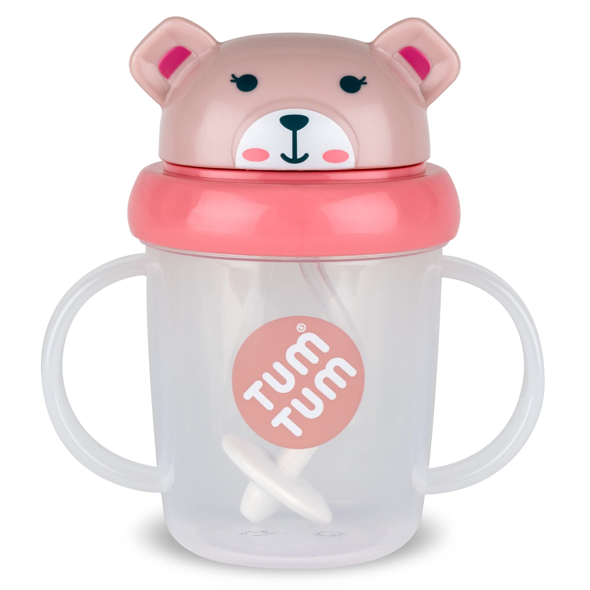 TUM TUM Tippy Up Free Flow Sippy Cup (No Valve), Sippy Cup for Toddlers, BPA Free (Betsy Bear 200ml)