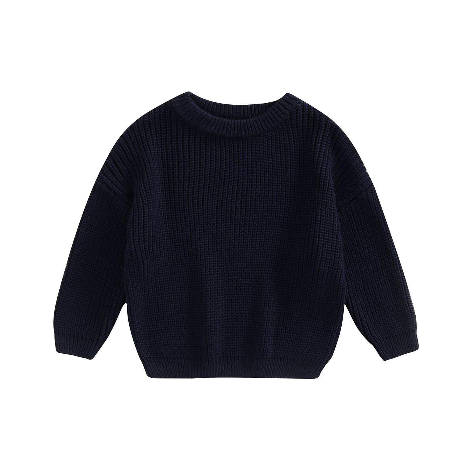 Afunbaby Baby Girl Boy Knit Sweater Blouse Pullover Sweatshirt Warm Crewneck Long Sleeve Tops For Infant Toddler (18-24 Months,D