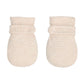Newborn Baby No Scratch Mittens Stay On, 100% Cotton Breathable, Adjustable Infant Gloves For Baby Boys Girls Mittens (Khaki Str