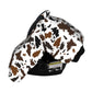 Brown Black Cow Skin Baby Car Seat Canopy Cover Multi Use Nursing Cover For Newborn Car Seat Canopy Mom Nursing Breastfeeding Co