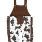 A&J Design Halloween Baby Boys' Western Cowboy Romper Sets With Scarf And Hat (6-12 Months, Brown)