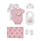 Mothercare Girls Autumn Charm Printed Short Sleeve 6Piece Gift Set  Multi