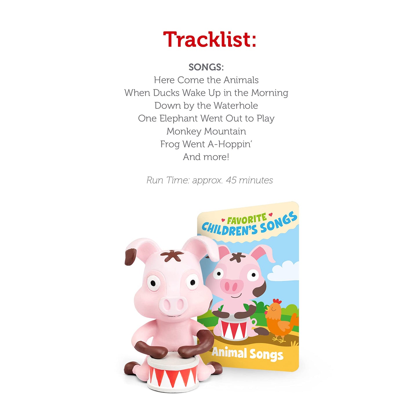 Tonies Favorite Childrens Songs: Animal Songs Audio Toy Figurine