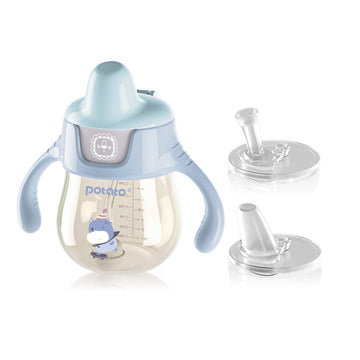 Potato Sippy Cups For Toddlers With Straw Spill Proof, Ppsu Learner Cup With Handle For Boy, Water Bottle For Baby 6 Months With