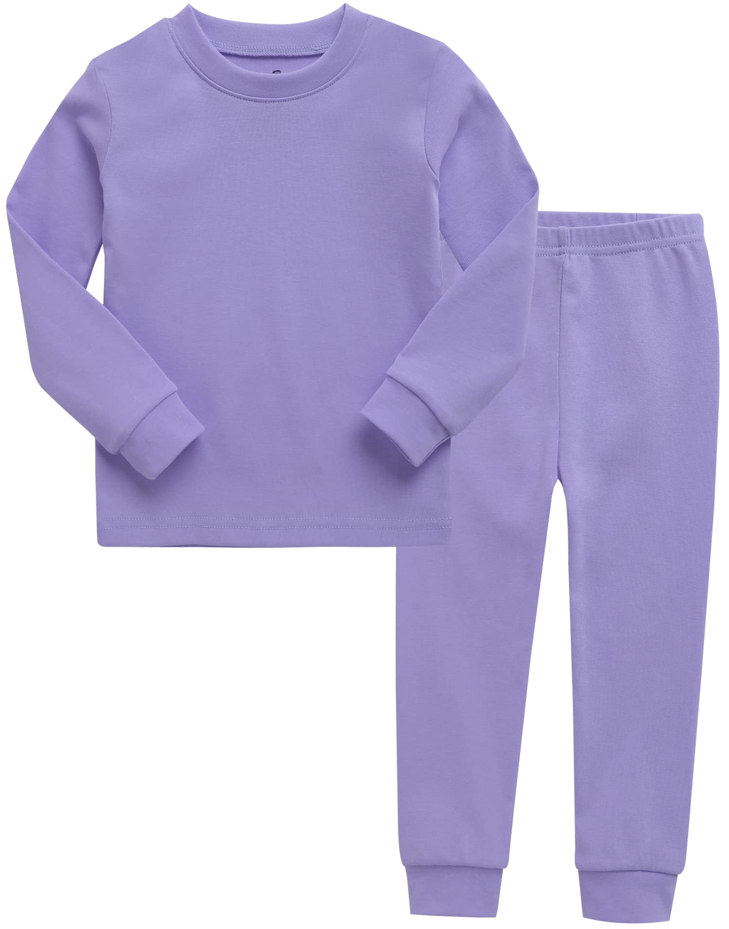 Vaenait Baby Kids Toddler Cotton Sleepwear Pajama Pjs 2Pcs Set Basic Lightpurple WBBAPB09K3LQ274