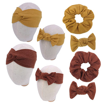 Sugarmelon Mommy And Me Headband Set Mother Baby Matching Turban Headband For Toddler Baby Girls Women Scrunchies Hair Bow Hairb