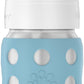 Lifefactory 8-Ounce Stainless-Steel Vacuum-Insulated Wide-Neck Baby Bottle With Hard Sippy, Denim, Ls2221Wde4