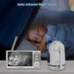 Firskids Baby Monitor, 4.3'' Ips Split-Screen Baby Monitor With Camera And Audio, No Wifi,No App, Two-Way Talk Night Vision Eco