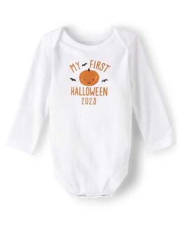 The Children'S Place Unisex-Baby And Newborn Long Sleeve Graphic Bodysuit My First Halloween 12-18 Months