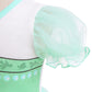 Dressy Daisy Princess Mermaid Dress Up Clothes For Toddler Girls Halloween Fancy Summer Outfits Tulle Skirt Size 5T Green, Style