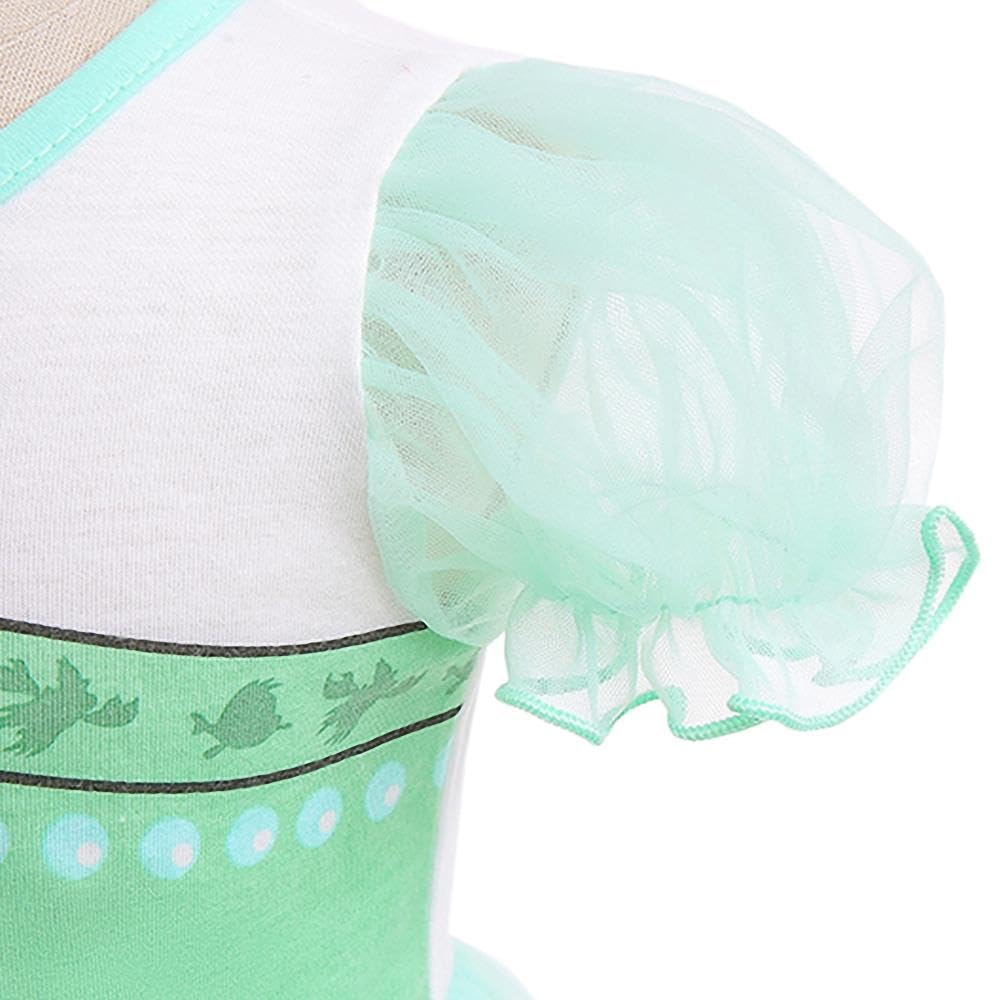 Dressy Daisy Princess Mermaid Dress Up Clothes For Toddler Girls Halloween Fancy Summer Outfits Tulle Skirt Size 5T Green, Style
