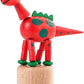Alexander Taron Dregeno Dinosaur Push Toy Color: Red