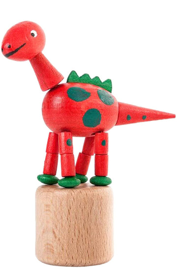 Alexander Taron Dregeno Dinosaur Push Toy Color: Red