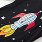 Popshion Rocket Pajamas Toddler Boy Jammies Cotton Star Pjs Kids Fall Sleepwear Space Clothes Set Christmas Long Sleeve Pj 6T