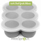 Weesprout Silicone Freezer Tray With Clip On Lid Perfect Food Storage Container For Homemade Baby Food, Vegetable, Fruit Purees,