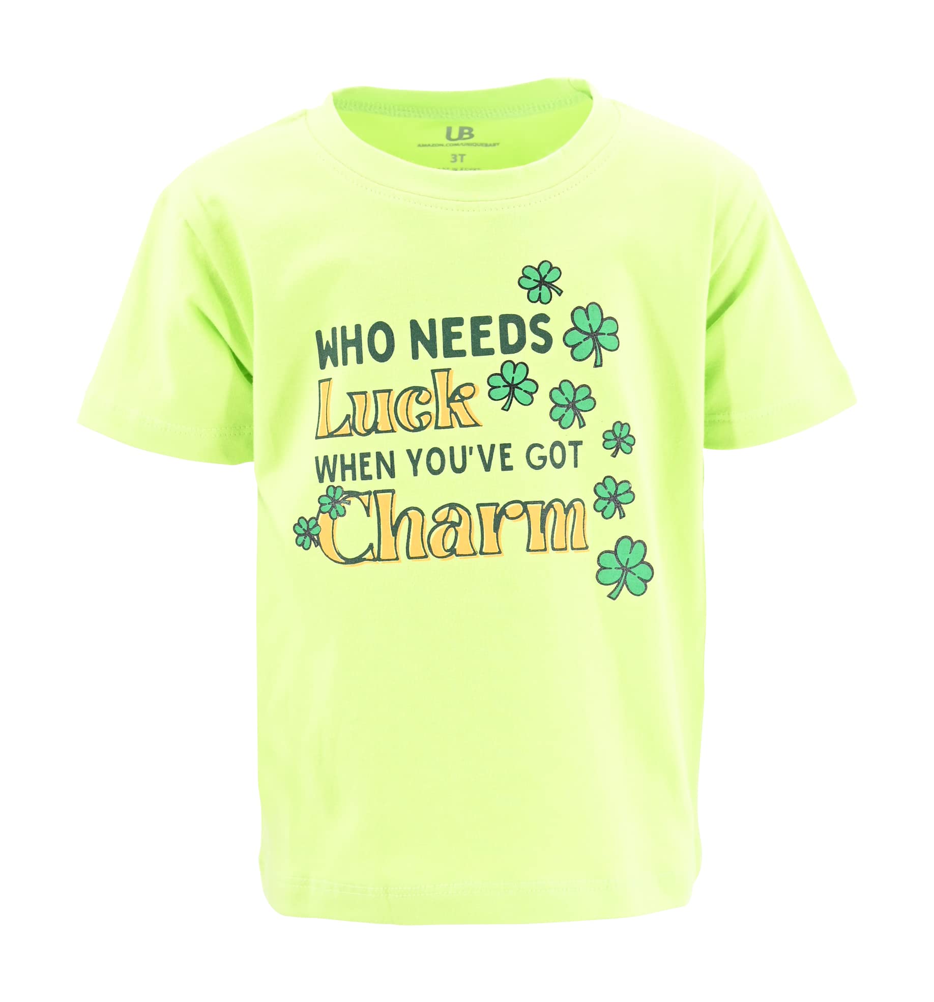 Unique Baby Boys St Patrcks Day Got Charm T-Shirt (7Y, Green)