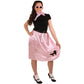 Poodle Skirt (Pink W/Black Poodle) Party Accessory (1 Count) (1/Pkg)