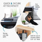 Elegant Faux Leather Hook-On High Chair - Portable, Clip-On For Travel, Suitable For Babies