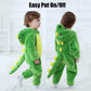 Baby Green Dinosaur Costumes Unisex Toddler Outfit Halloween Dress Up Romper 30-36 Months